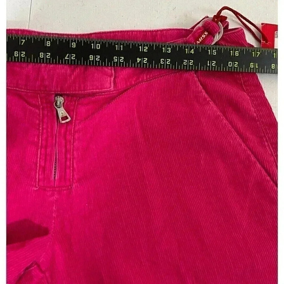 Miss Sixty Womens Easy Oliver Trousers Corduroy Pants Sz 29 Y2K Barbiecore Long - Picture 15 of 16